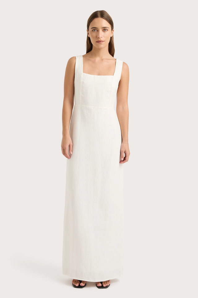 Lais Midi Dress White