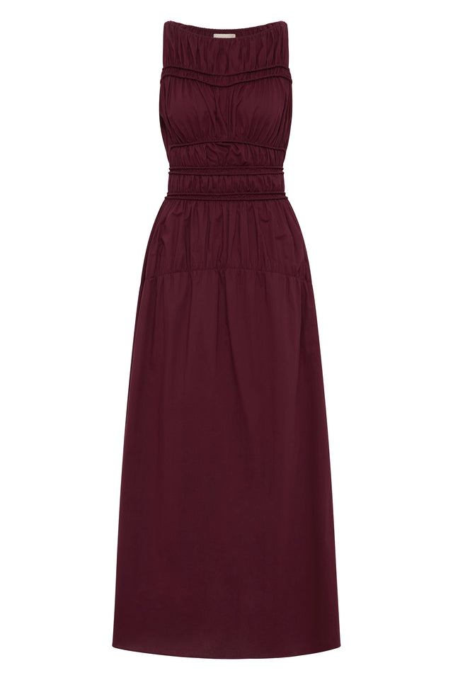Yael Midi Dress Mulberry