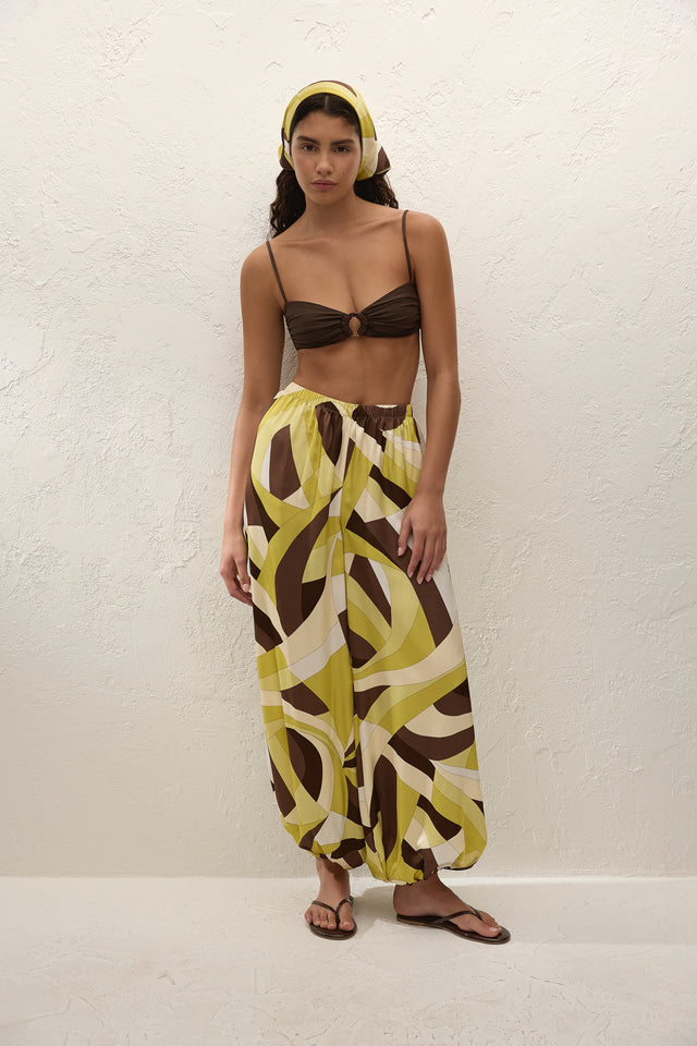 Soleil Head Scarf Mila Geometric Print