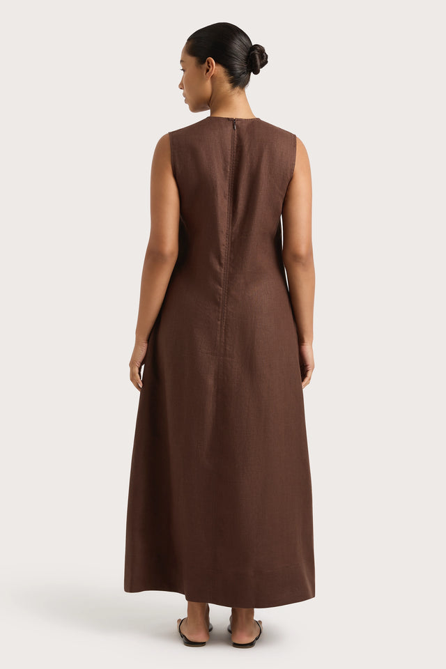 Marteret Midi Dress Bistre