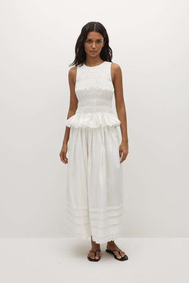 Thea Top White