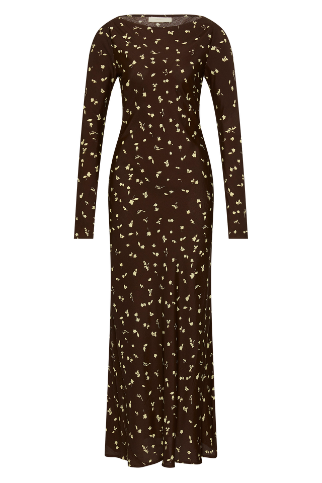 Lilou Maxi Dress Clover Brown