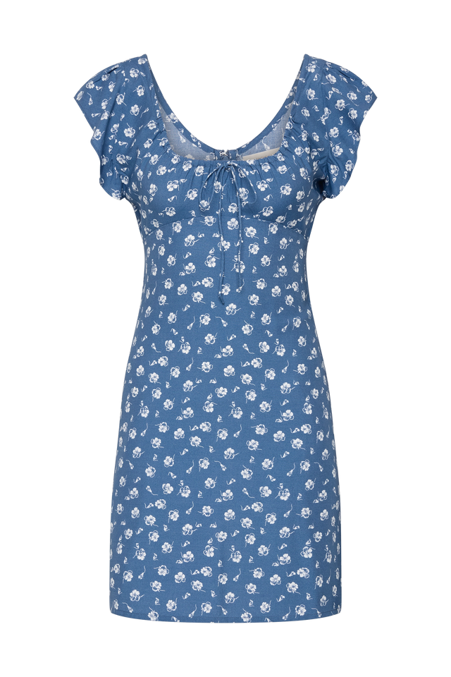 Milau Mini Dress Floral Blue