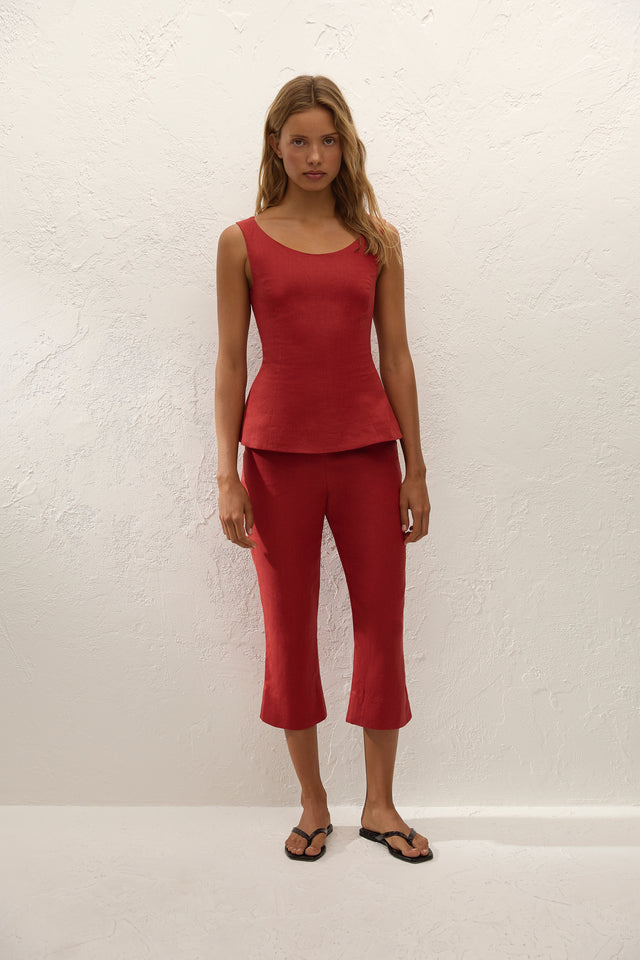 Valeria Capri Pant Chilli
