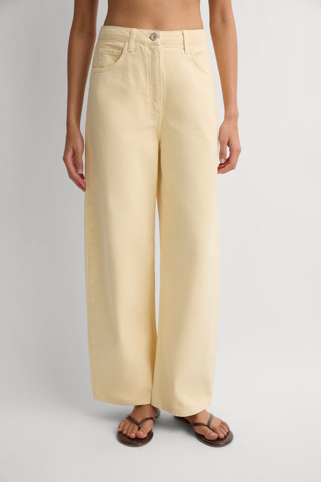 Malia Denim Pant Faded Butter
