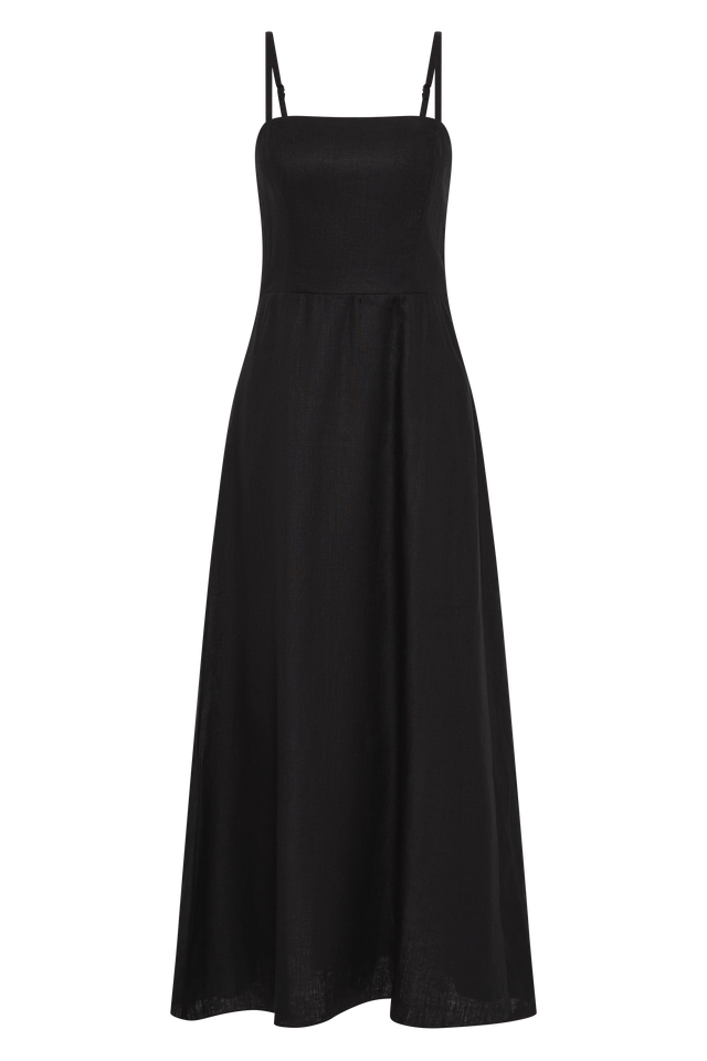 Valerie Midi Dress Black