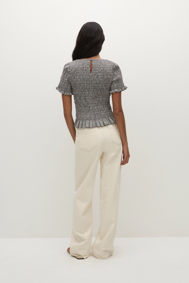 Edda Top Hanne Gingham Espresso