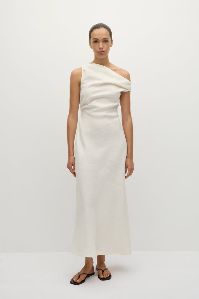 Suis Midi Dress White