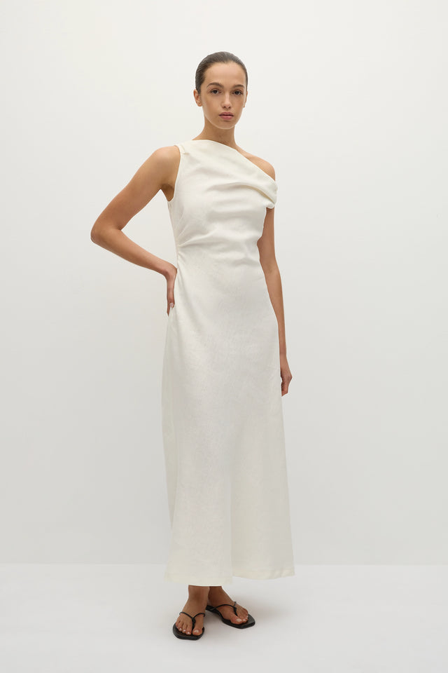Suis Midi Dress White