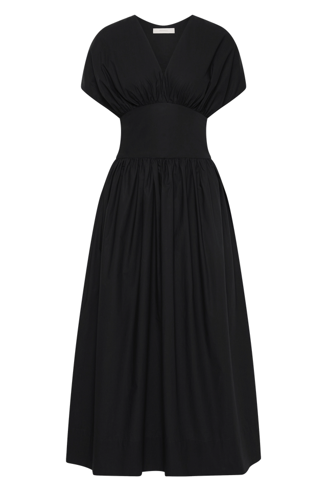 Auve Midi Dress Black