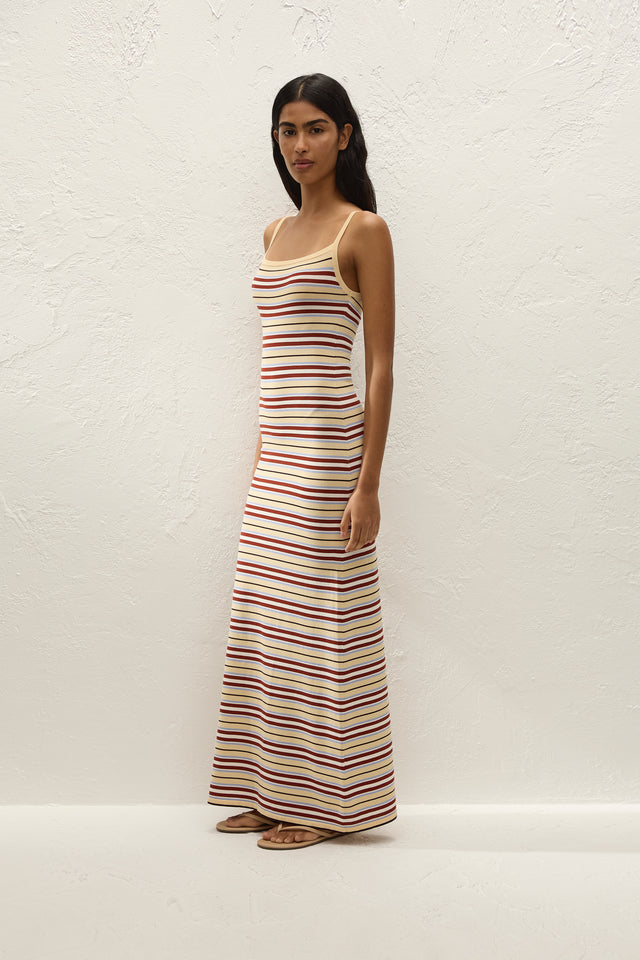 Doris Maxi Dress Cila Stripe Butter
