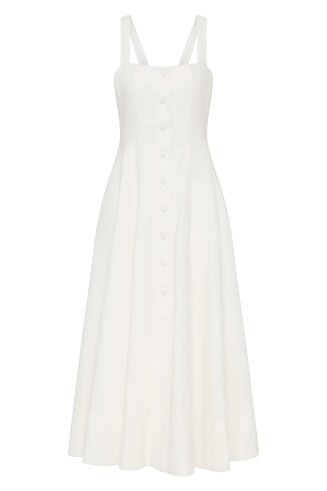 Corbiere Midi Dress White