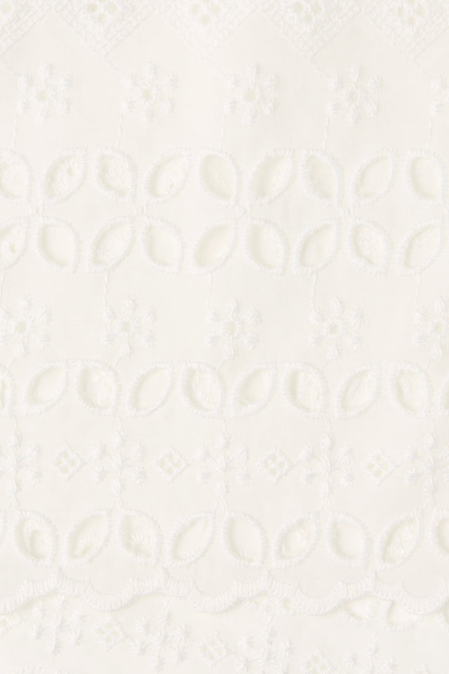 Mitla Top Rosa Broderie White