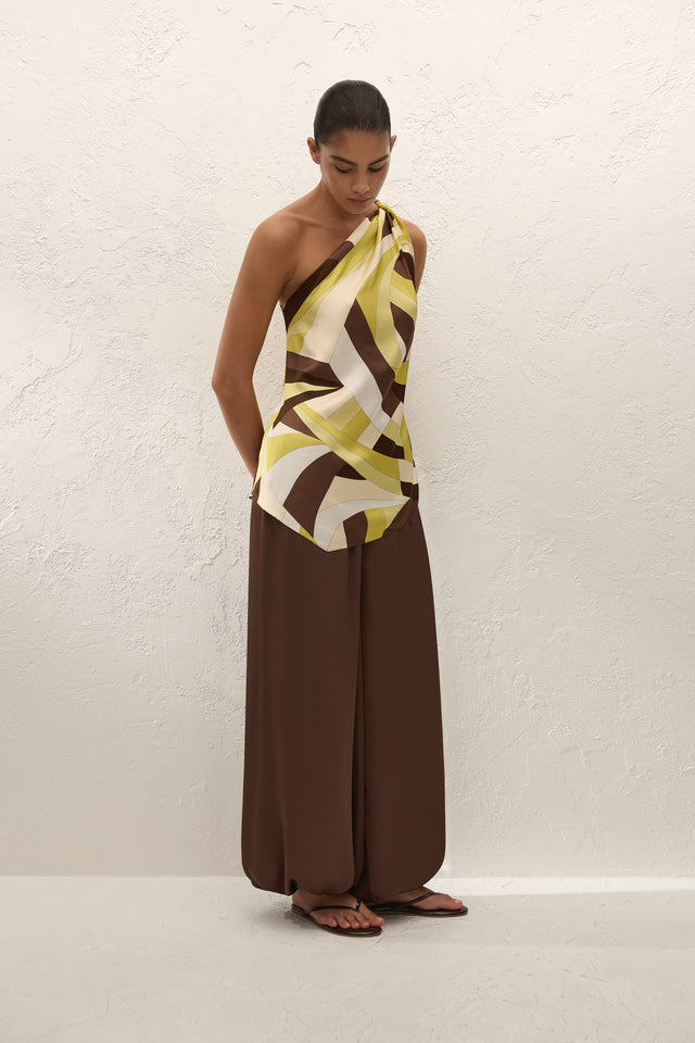 Cove Balloon Pant Chocolate