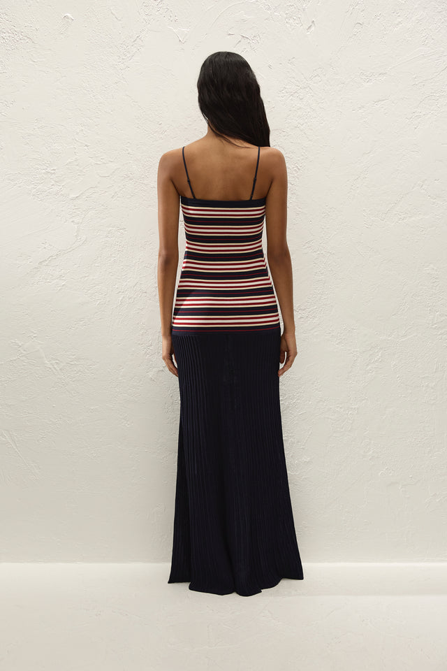 Doris Maxi Dress Cila Stripe Navy