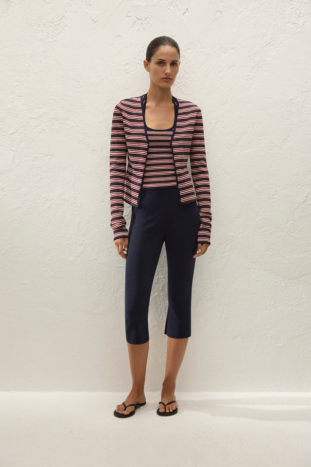 Doris Cardigan Cila Stripe Navy