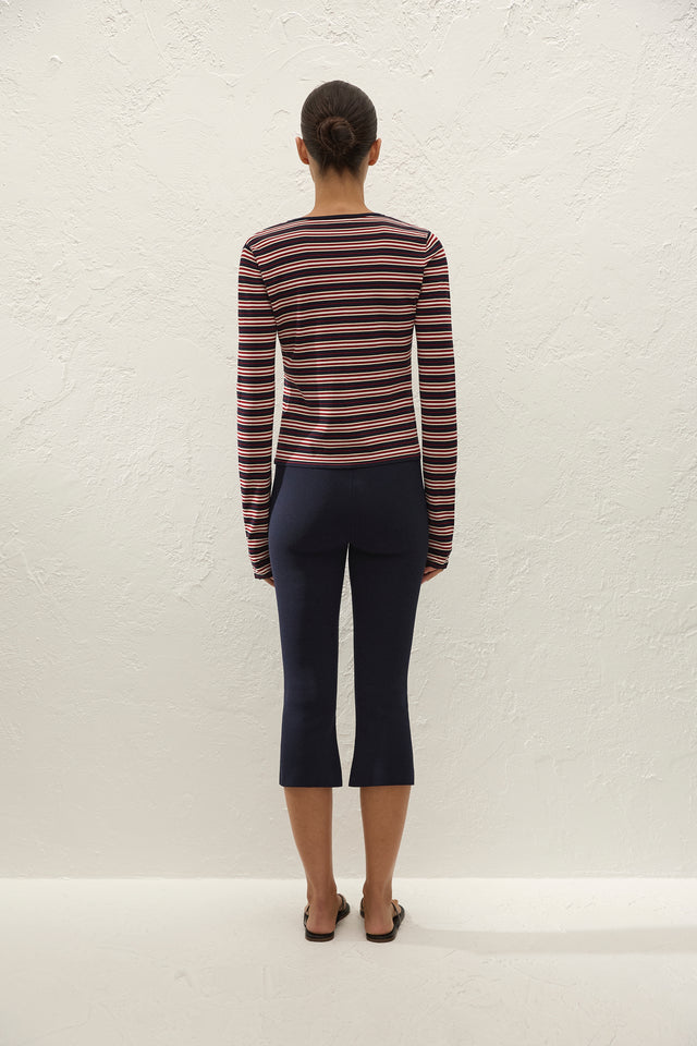 Leandra Capri Pant Navy