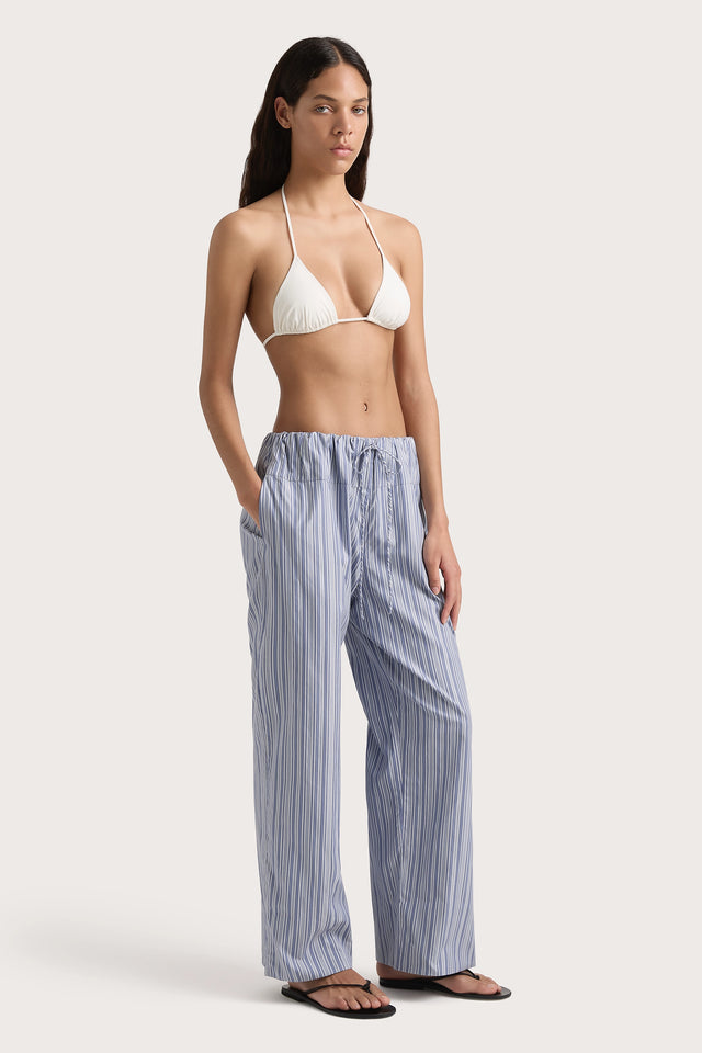 Vieu Relaxed Pant Blue Stripe - Final Sale