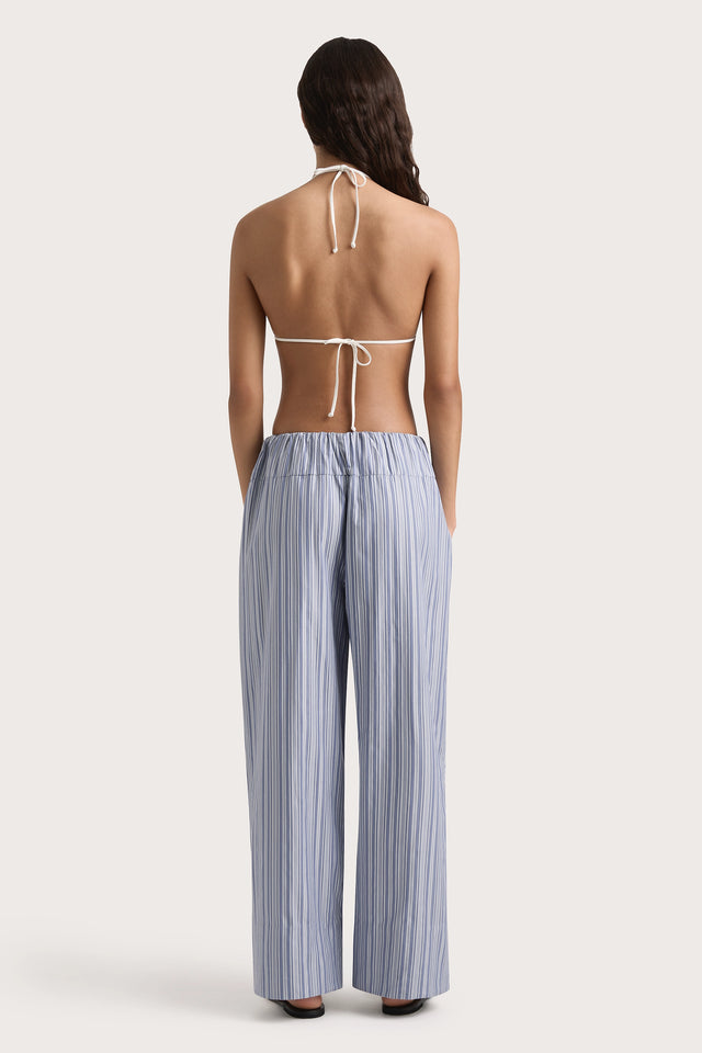 Vieu Relaxed Pant Blue Stripe - Final Sale