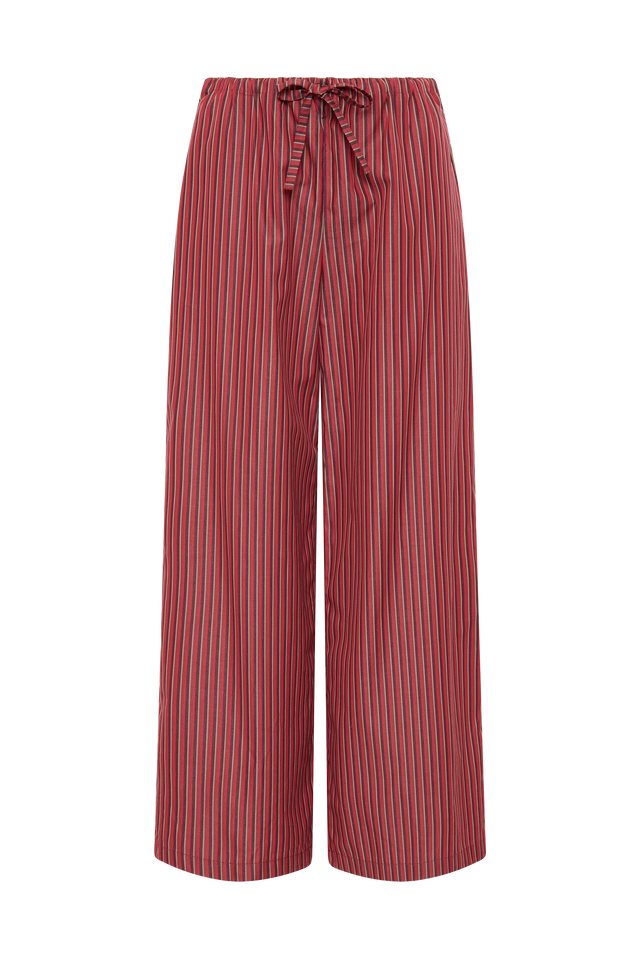 Freja Pant Wine Stripe