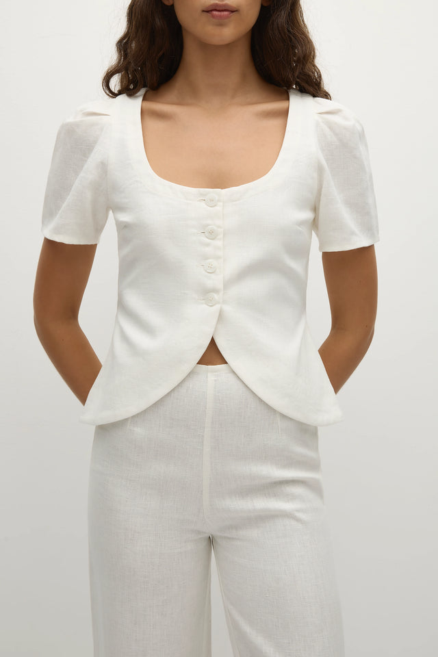 Audrey Vest White