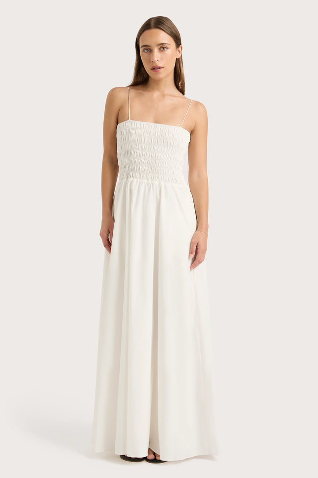 Antoine Maxi Dress White