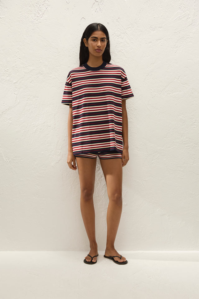 Le Paz Top Cila Stripe Navy
