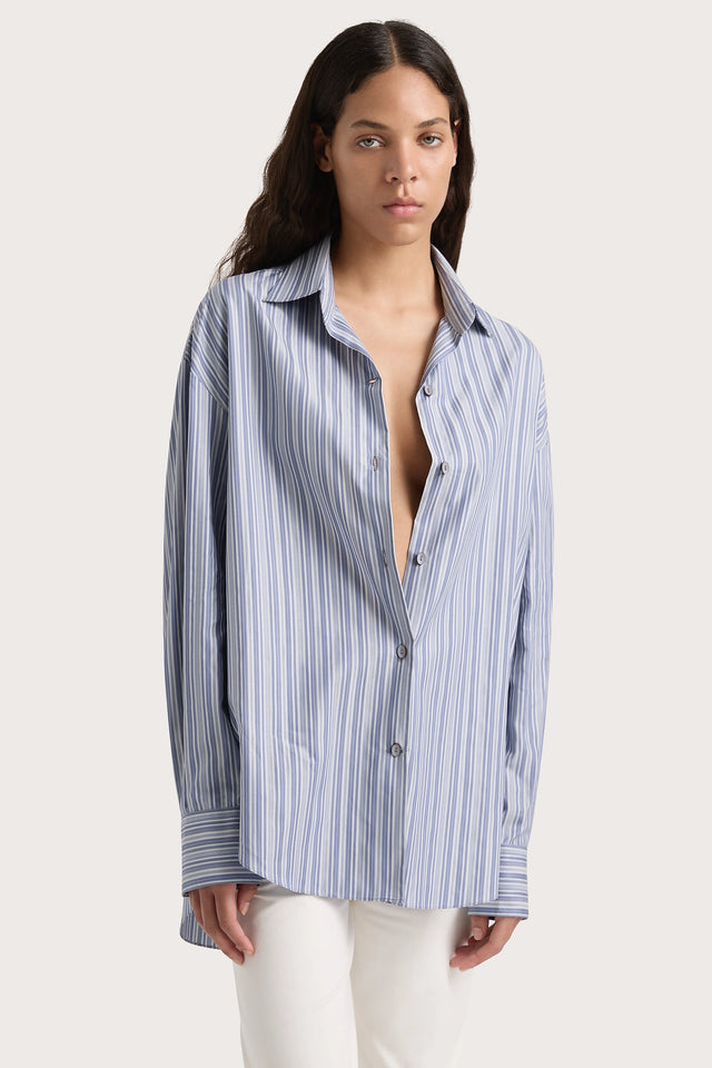 En Vau Shirt Blue Stripe