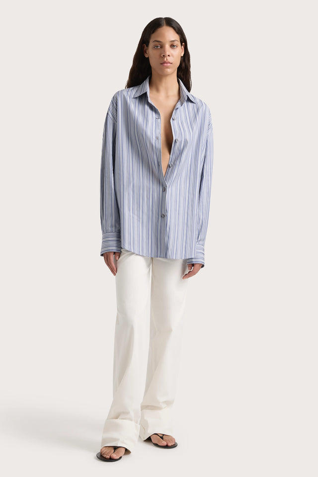 En Vau Shirt Blue Stripe