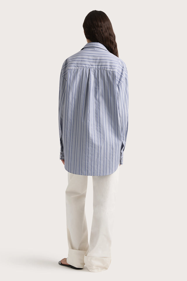 En Vau Shirt Blue Stripe