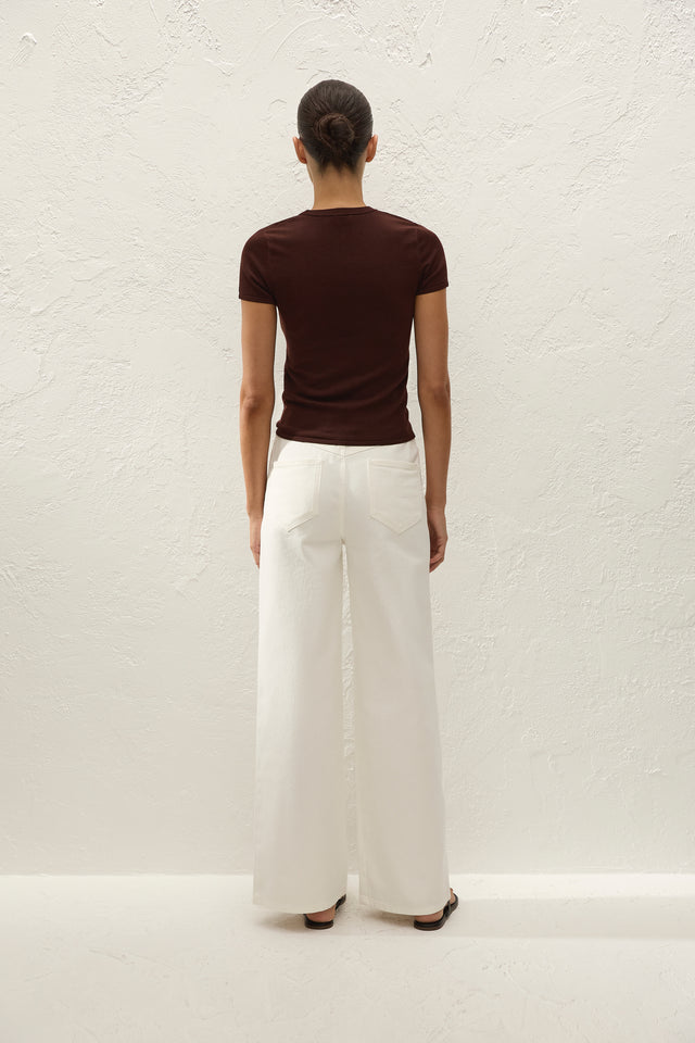 Quinta Wide Jean Milk