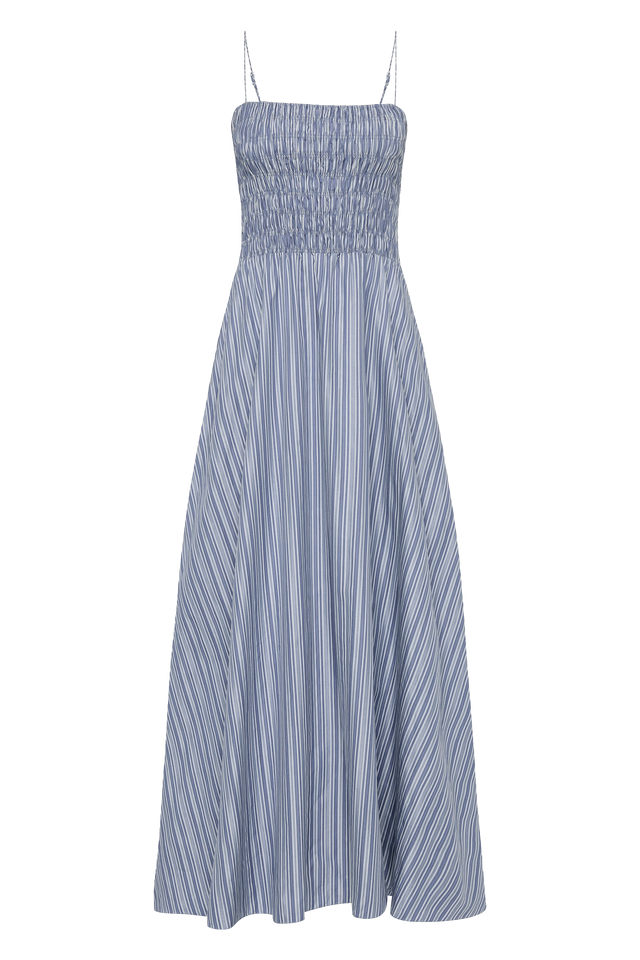 Lida Maxi Dress Blue Stripe