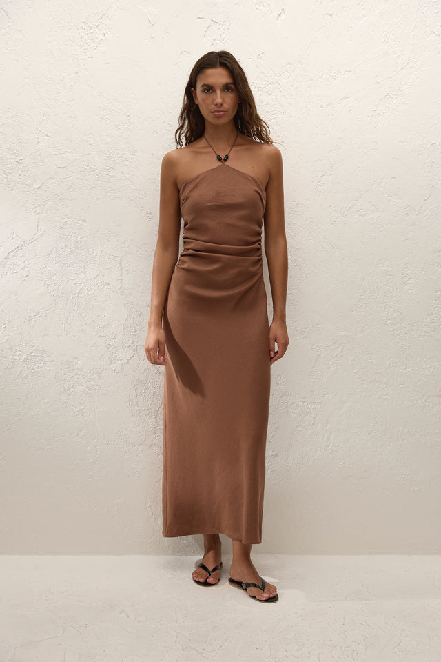 Natalia Midi Dress Cacao