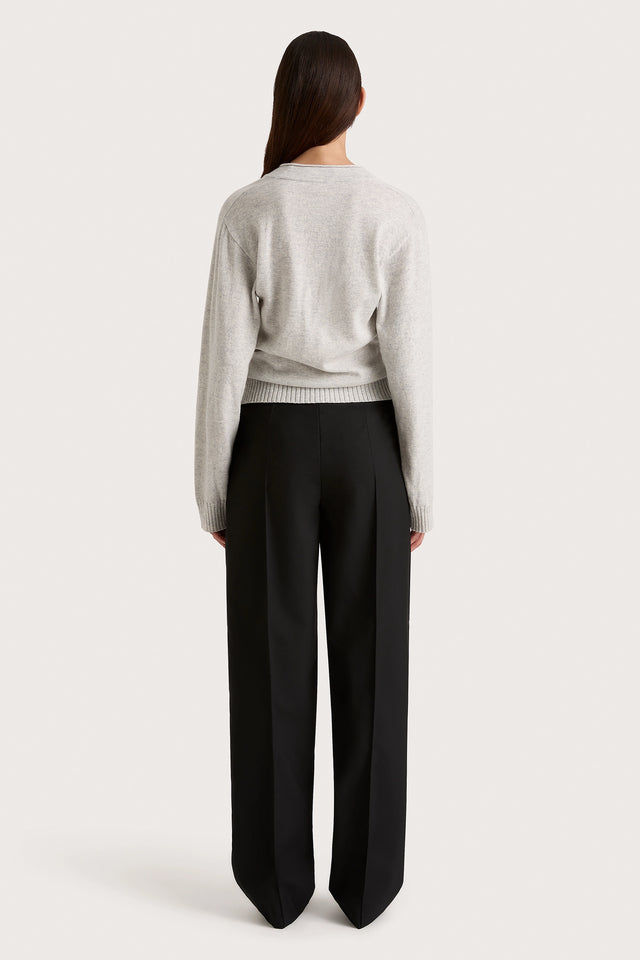 Frederikke Cashmere Sweater Grey Marle