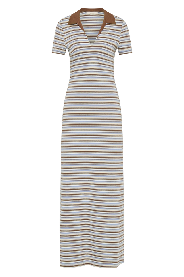 Tiesse Maxi Dress Blue Stripe