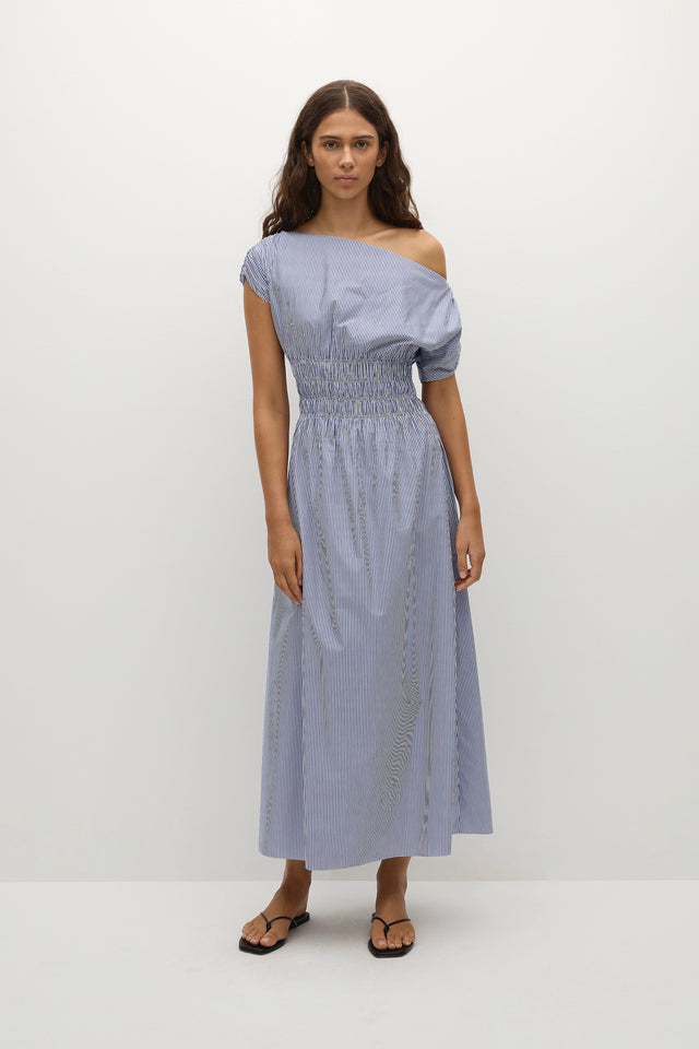 Kara Maxi Dress Helle Stripe Vintage Navy