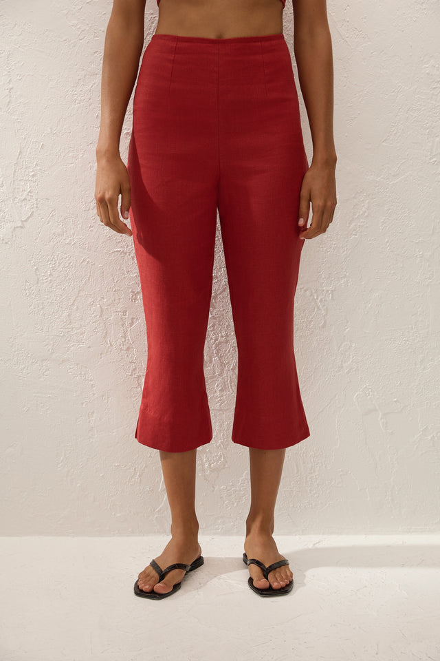 Valeria Capri Pant Chilli
