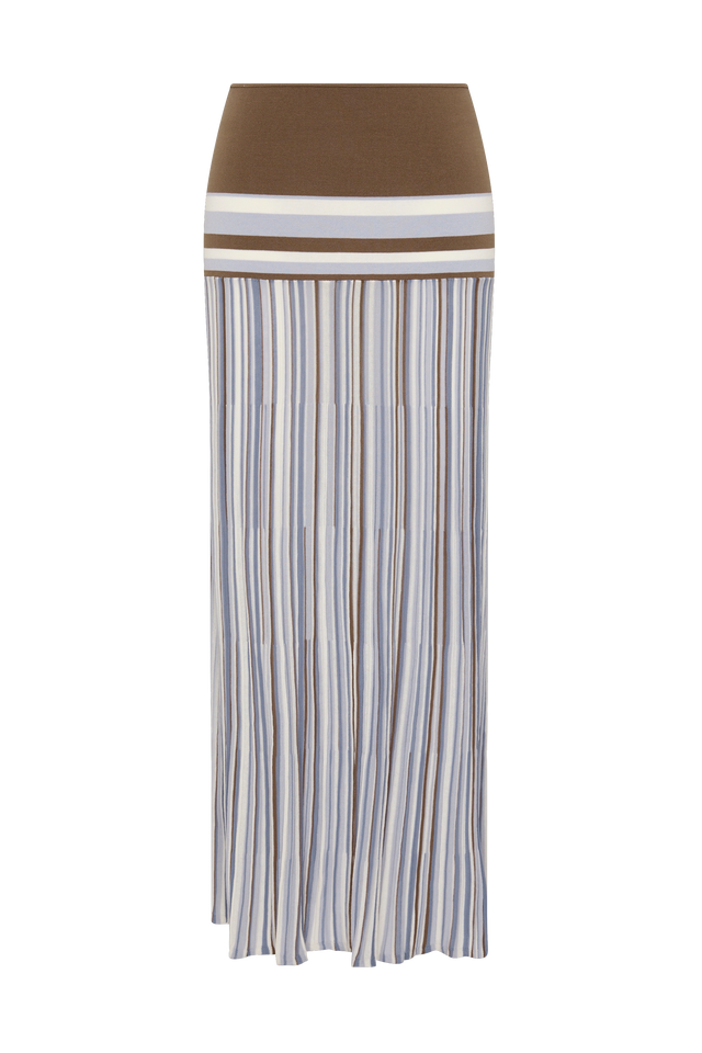 Citara Skirt Pale Blue Stripe