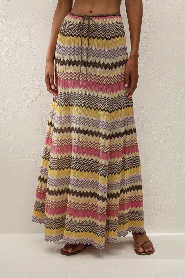 Ria Skirt Perla Stripe