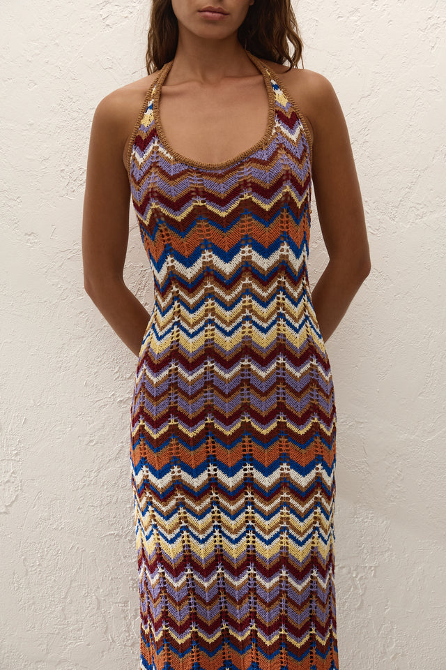 Elisa Maxi Dress Cadaquès Stripe