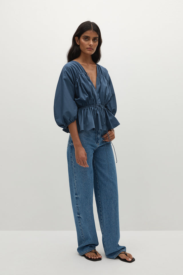 Sigrid Top Vintage Navy
