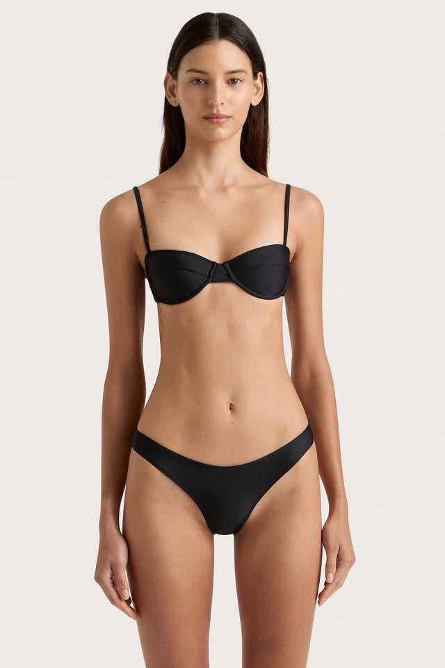 Farrah Bikini Top Black