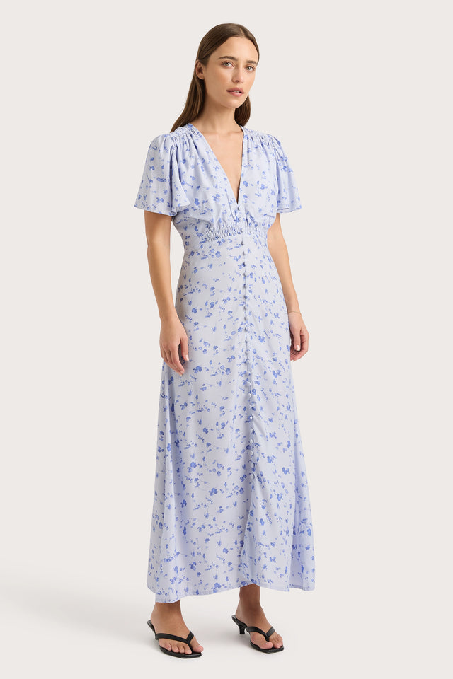 Tae Midi Dress Blossom Blue