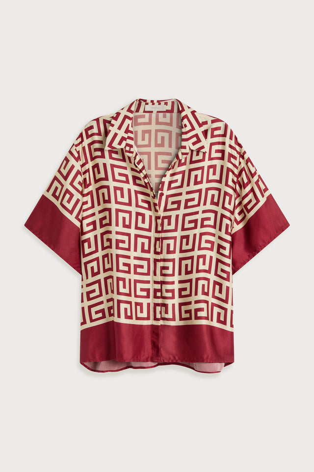Suave Shirt Meander Cherry