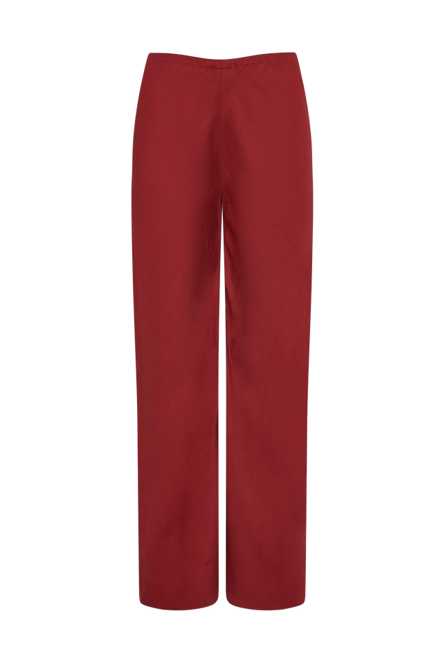 Florine Pant Deep Red