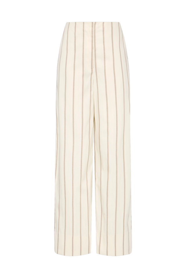 Maeve Stripe Trouser Shadow Stripe Butter