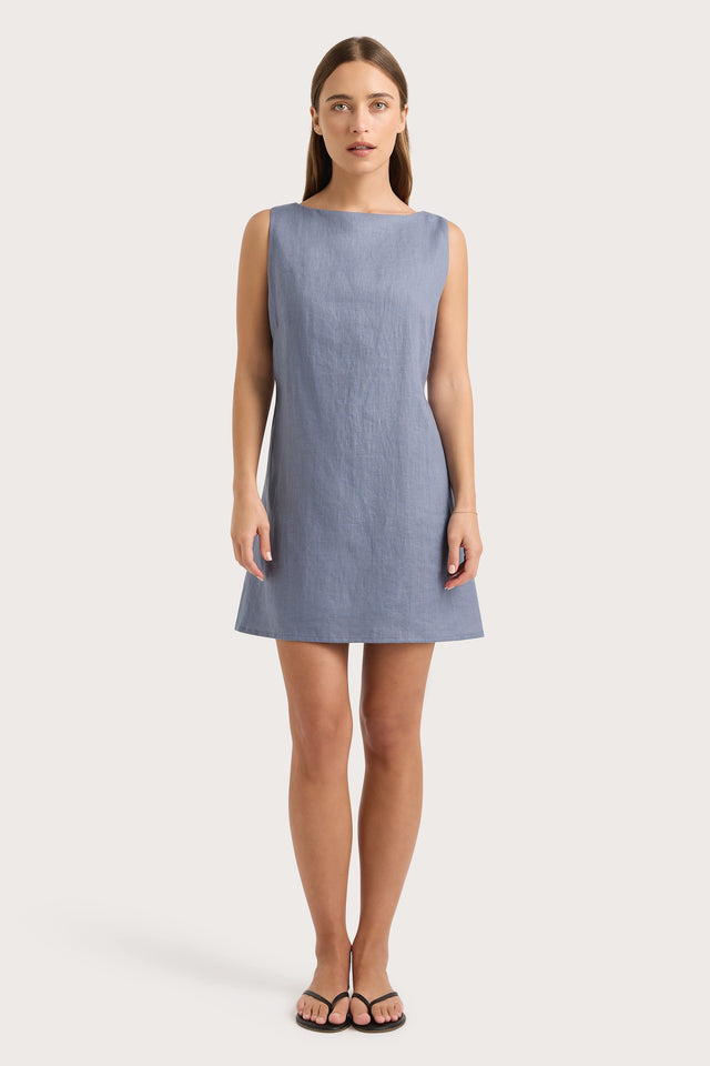 Nazarit Mini Dress Cornflower Blue