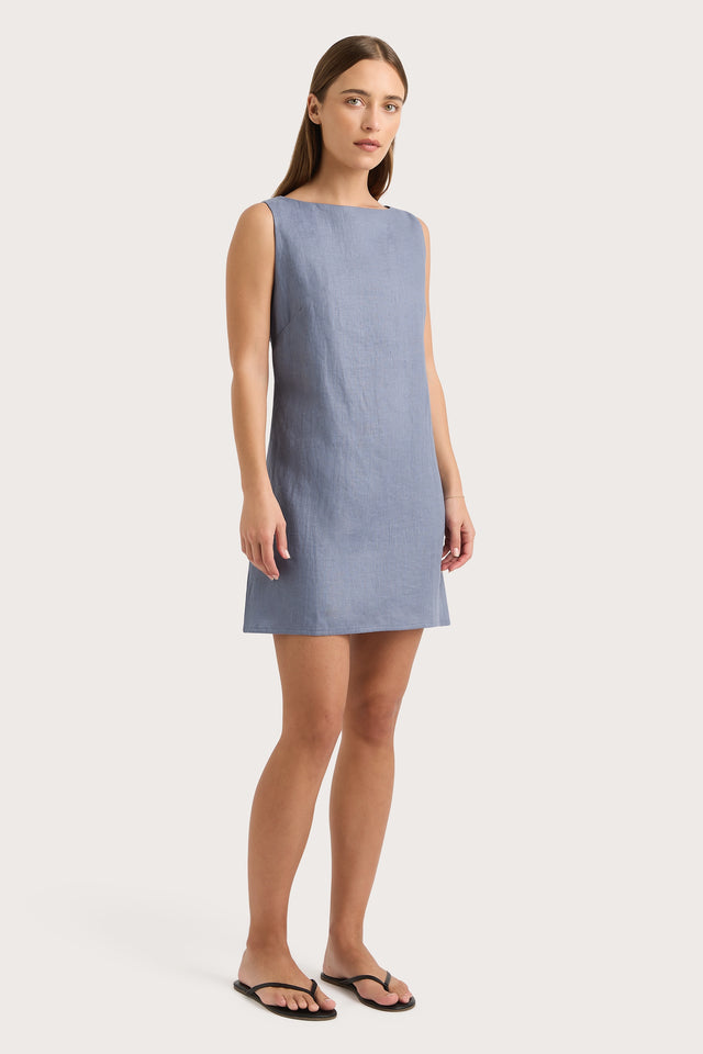 Nazarit Mini Dress Cornflower Blue