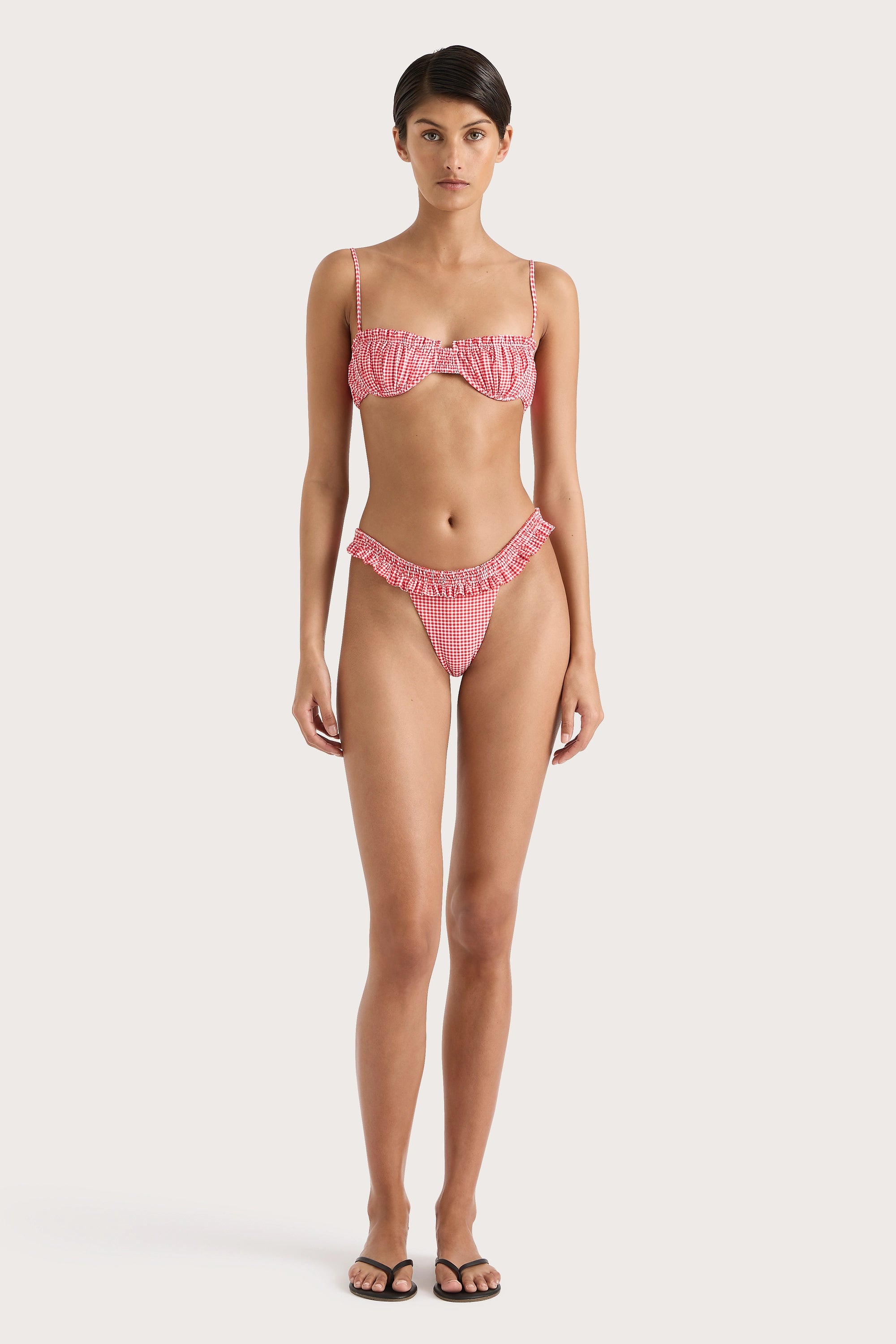 Esterel Bikini Bottom Gingham Final Sale