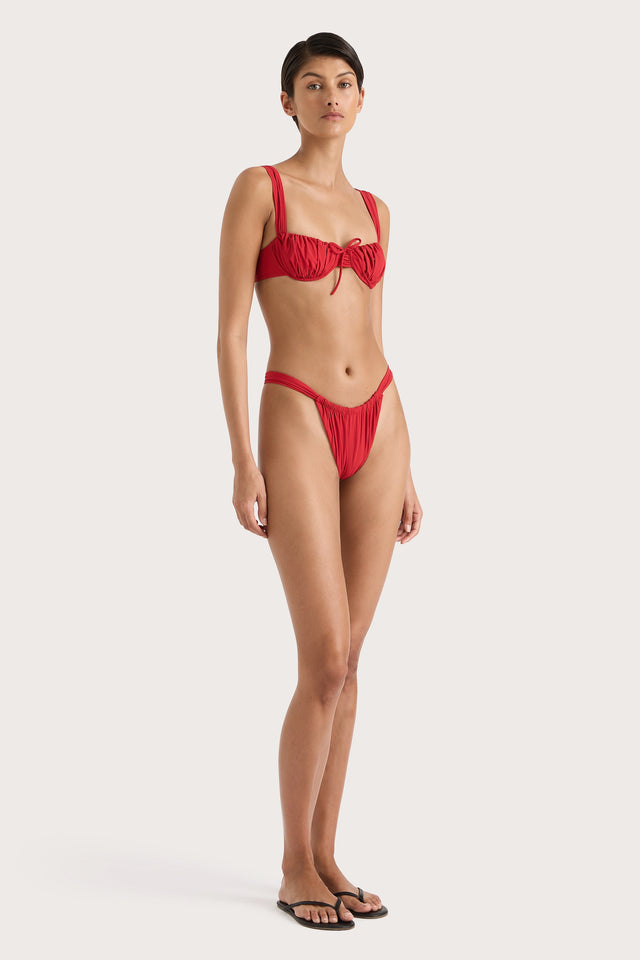 Dinard Bikini Top Red